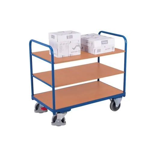 Etagenwagen met 3 Etages, 250 kg, Werkplaats- & Magazijnwagen