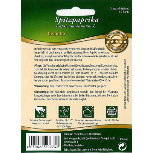 Spitse paprika Demetra F1