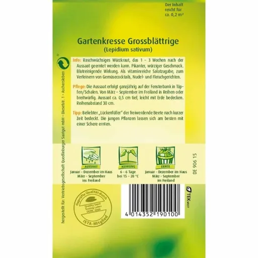Tuinkers, Grootbladige