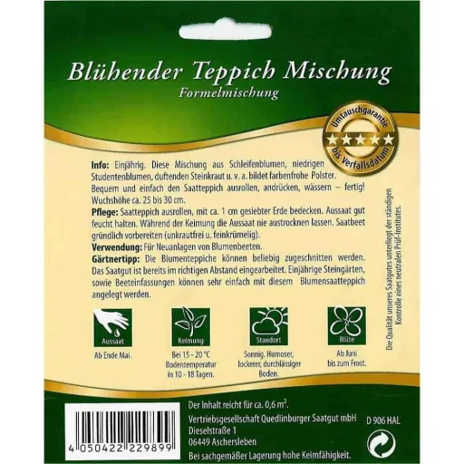 Zaadmat Bloeiend Tapijt