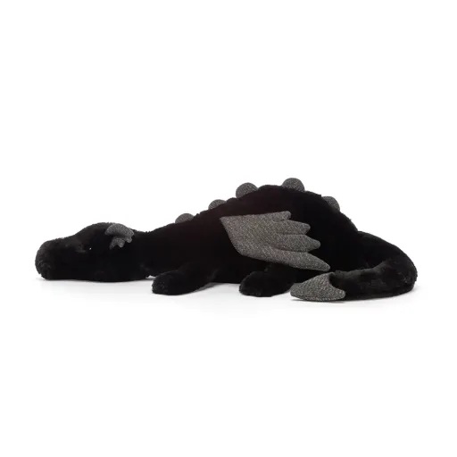 Jellycat Knuffel - Onyx Dragon, Maat: Medium - H12 X B50 CM