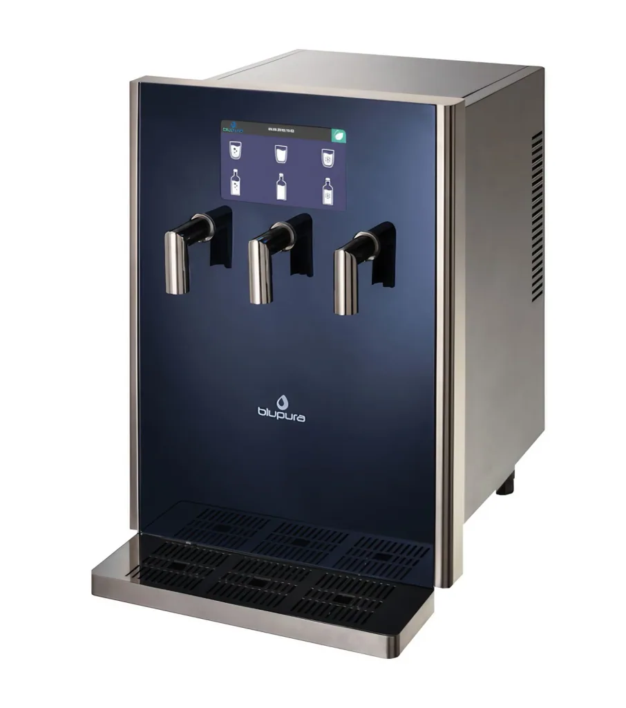 Waterdispenser, bruiswater machine, sodamaker, carbonator - Bluglass Plus, op tafel