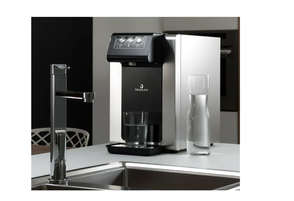 Waterdispenser, bruiswater machine, sodamaker, carbonator - Blusoda 45 fizz, op tafel