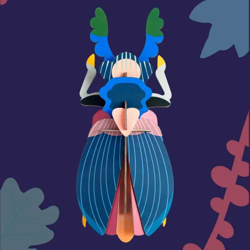 studio ROOF 3D Japanse kever blauw karton