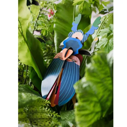 studio ROOF 3D Japanse kever blauw karton