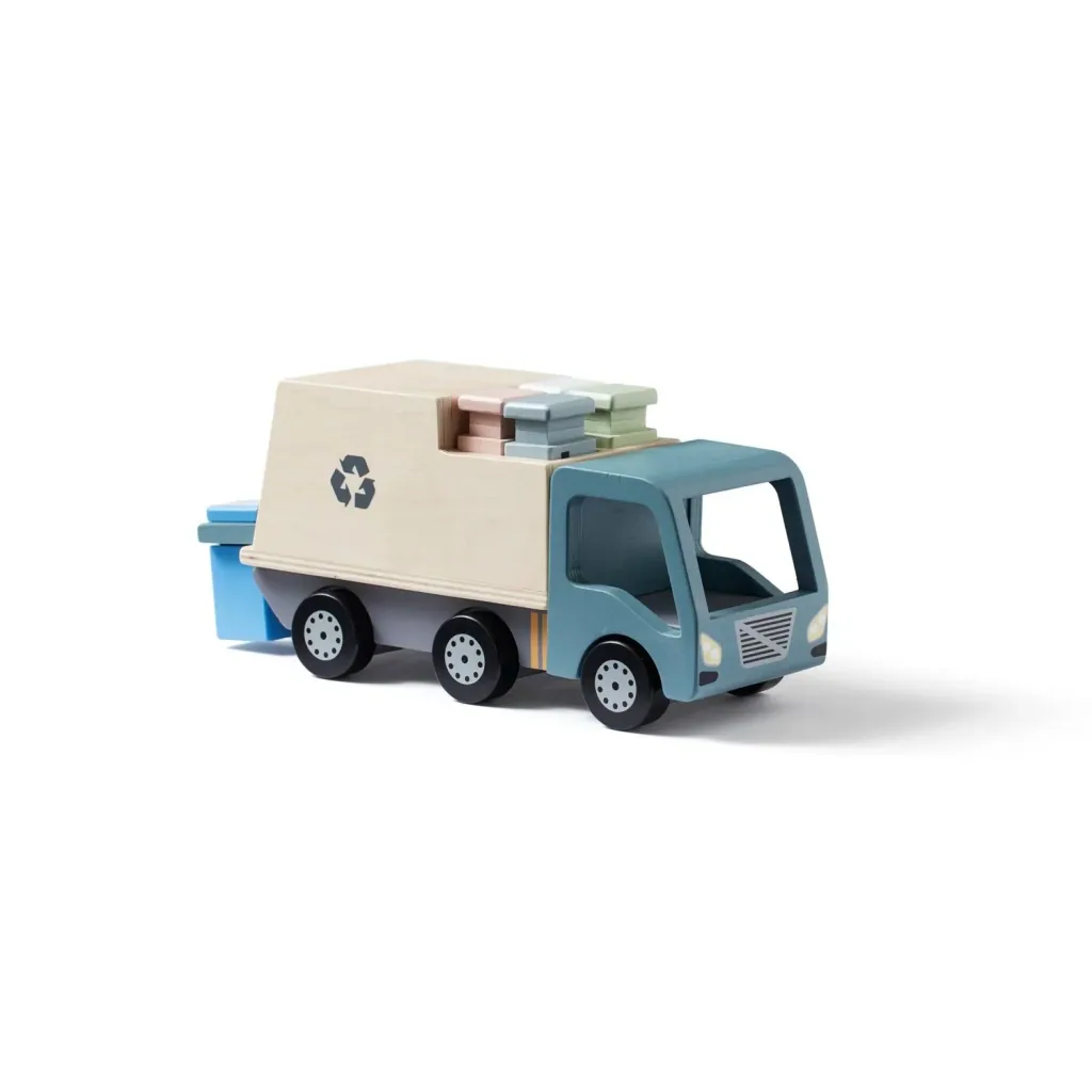Kids Concept speelgoed vuilniswagen hout
