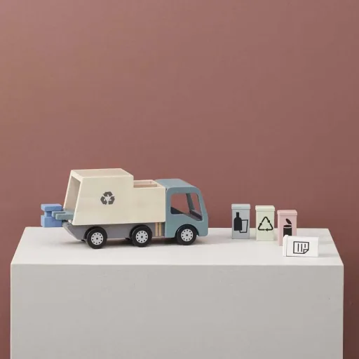 Kids Concept speelgoed vuilniswagen hout