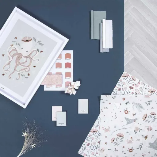 Lilipinso poster vrouw octopus met bloemen
