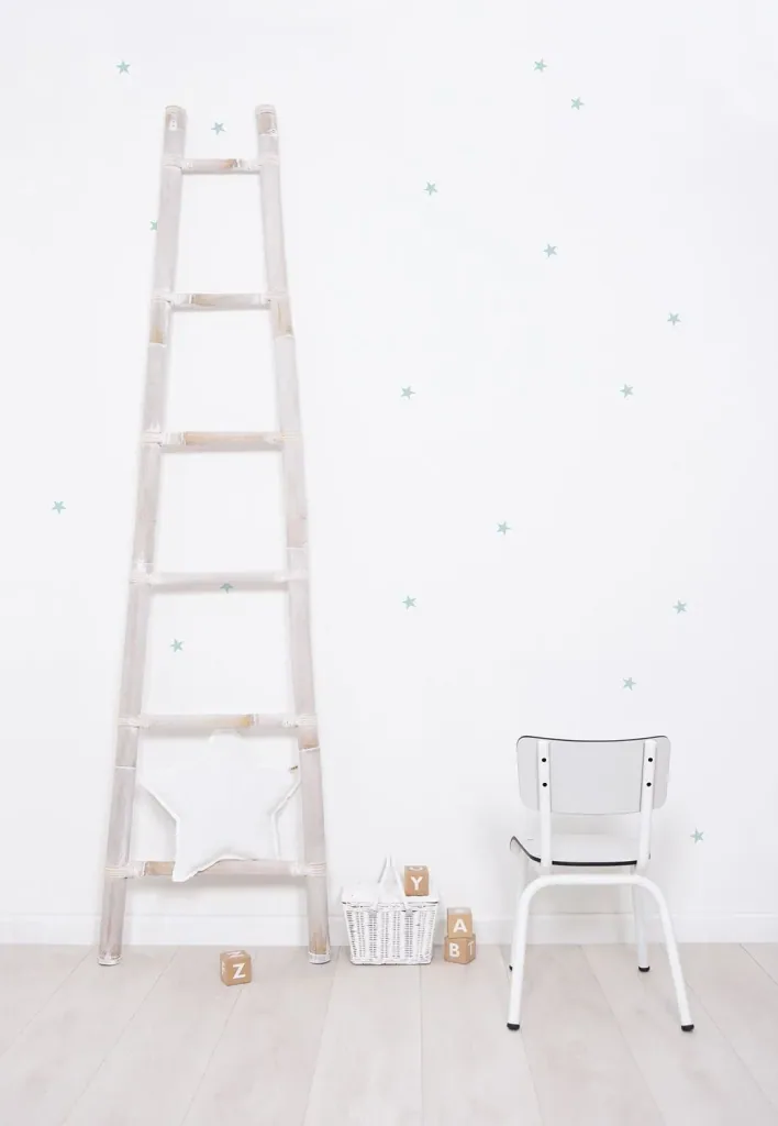 Lilipinso muursticker basics kleine sterren, Kleur: munt