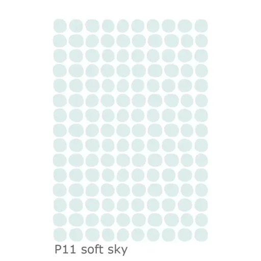 Lilipinso muursticker basics stippen, Kleur: Babyblauw