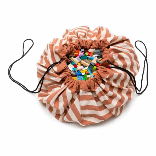 play & go speeltas print strepen bruin