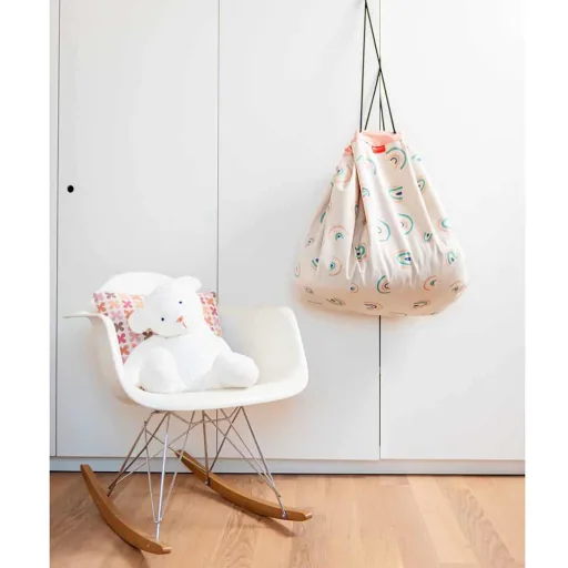play & go speeltas print regenboog roze