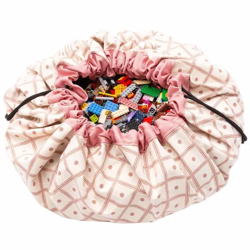 play & go speeltas print rhombus koraal