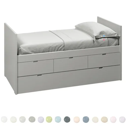 Muba Bespoke Log Bed met 3 laden en logeerbed