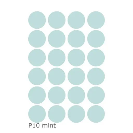 Lilipinso muursticker basics reuze stippen, Kleur: Koud grijs