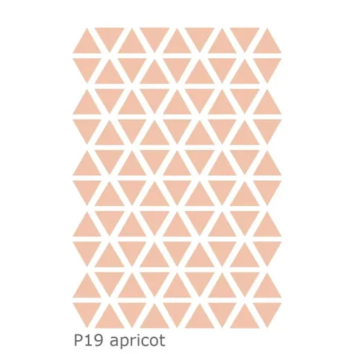 Lilipinso Muursticker Basics Driehoeken, Kleur: munt