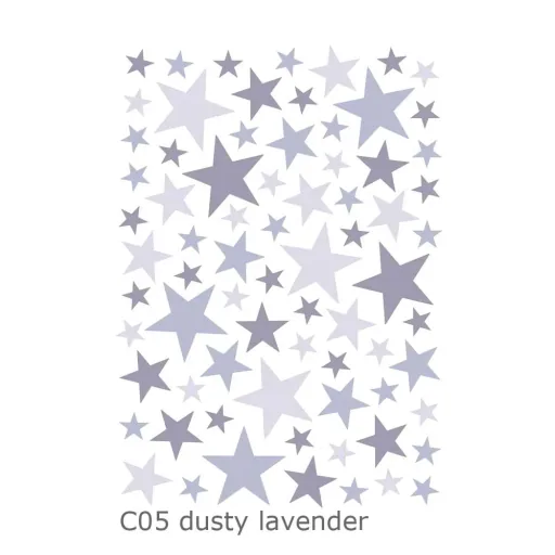 Lilipinso muursticker basics gemengde sterren, Kleur: Aqua Remix