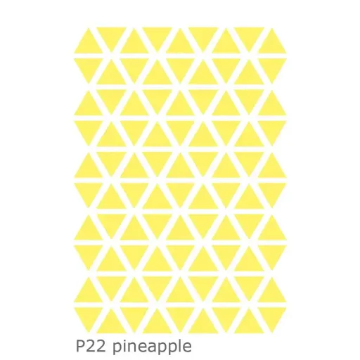 Lilipinso Muursticker Basics Driehoeken, Kleur: ananas