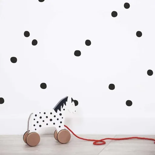 Lilipinso muursticker basics stippen, Kleur: grijs