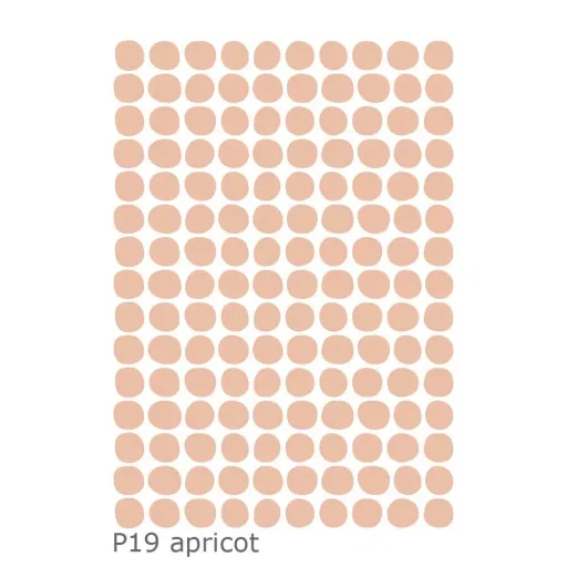 Lilipinso muursticker basics stippen, Kleur: grijs