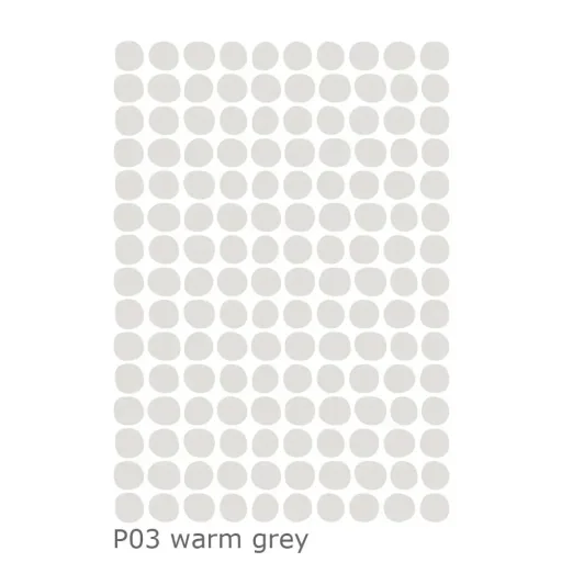Lilipinso muursticker basics stippen, Kleur: grijs