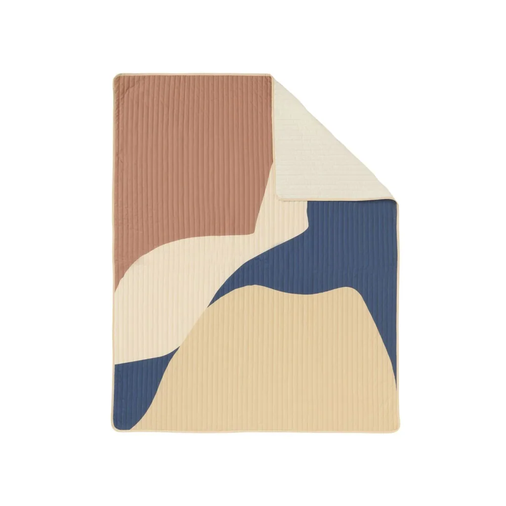 Nobodinoz LANDSCAPE Dekbed voor een eenpersoonsbed, 142 x 235 cm, Kleur: Blue Canyon