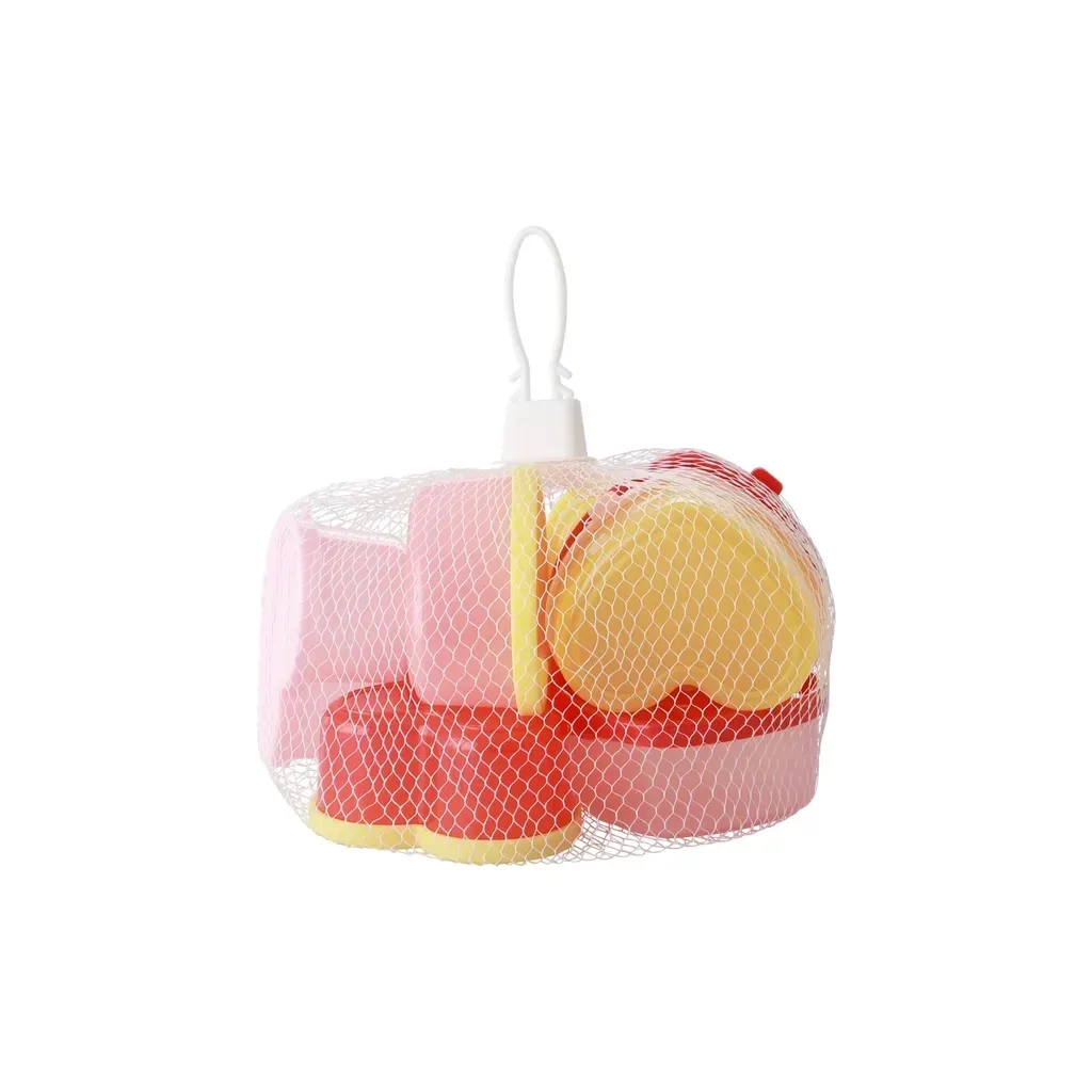 RICE Voedselbox - hartvorm, 8 stuks in een net, plastic