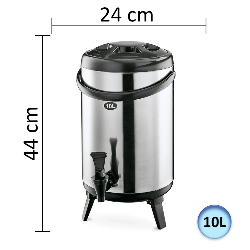 Thermische container, thermoscontainer, geïsoleerde drankdispenser - met kraan, voor transport, 10L