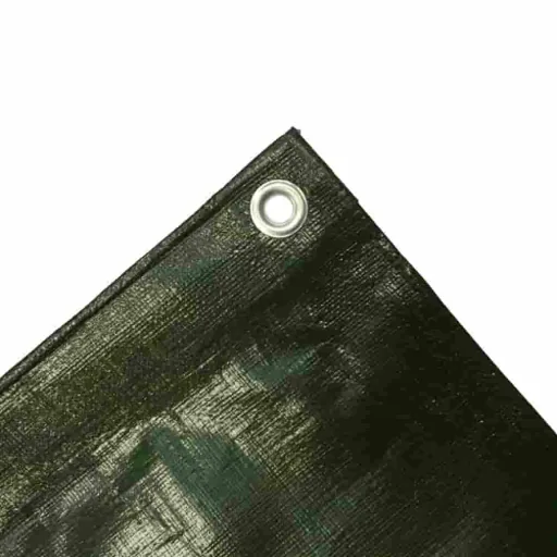 Afdekzeil 210g/m², 2,5 x 10m (25m²), groen, waterdicht, scheurbestendig, beschermzeil