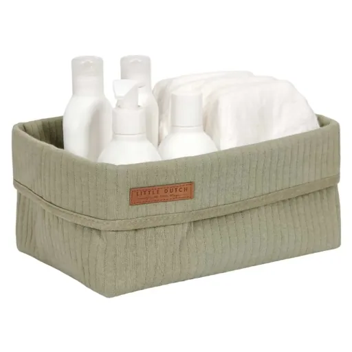 Little Dutch mand groot uni olijf "Pure Olive