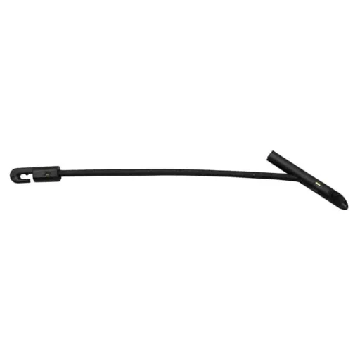 Elastische spanband, spanband met haak, elastiek 5 mm, 25cm met Quersicherung, EPDM, UV-stabilisiert, zwart