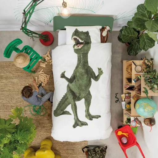 Snurk beddengoed dinosaurus 135 x 200