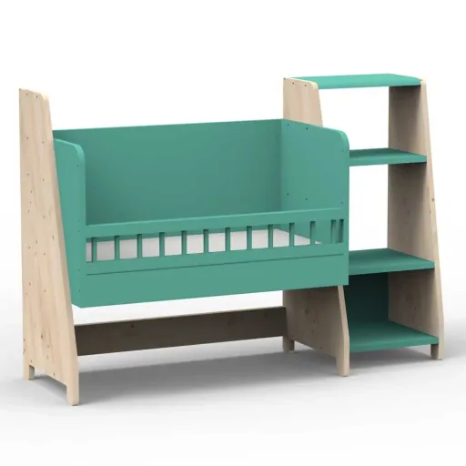 Mathy by Bols "Asymetry" babybedje omvormbaar tot bureau met 1 plankje