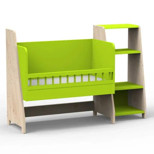 Mathy by Bols "Asymetry" babybedje omvormbaar tot bureau met 1 plankje