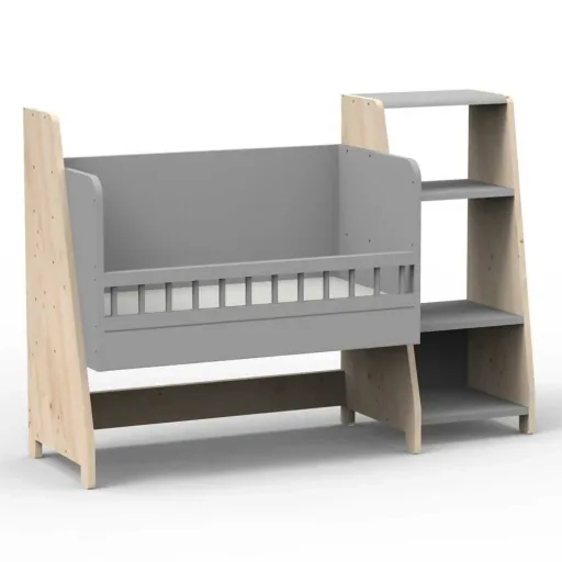 Mathy by Bols "Asymetry" babybedje omvormbaar tot bureau met 1 plankje