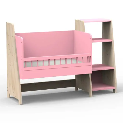 Mathy by Bols "Asymetry" babybedje omvormbaar tot bureau met 1 plankje