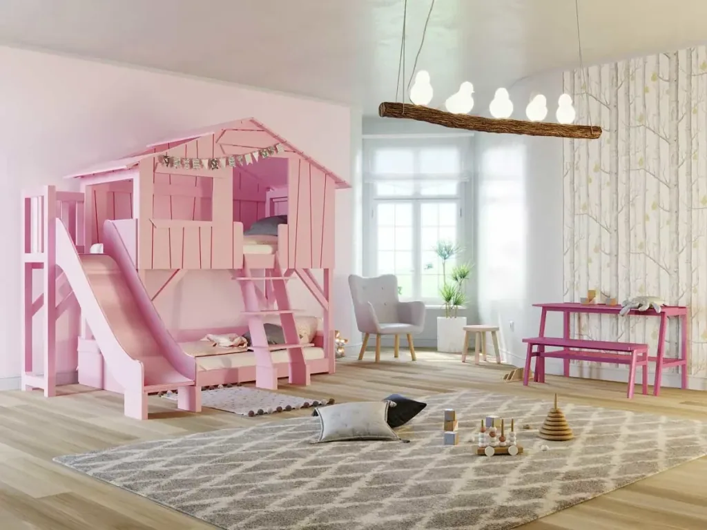 Mathy by Bols Stapelbed Boomhut met glijbaan