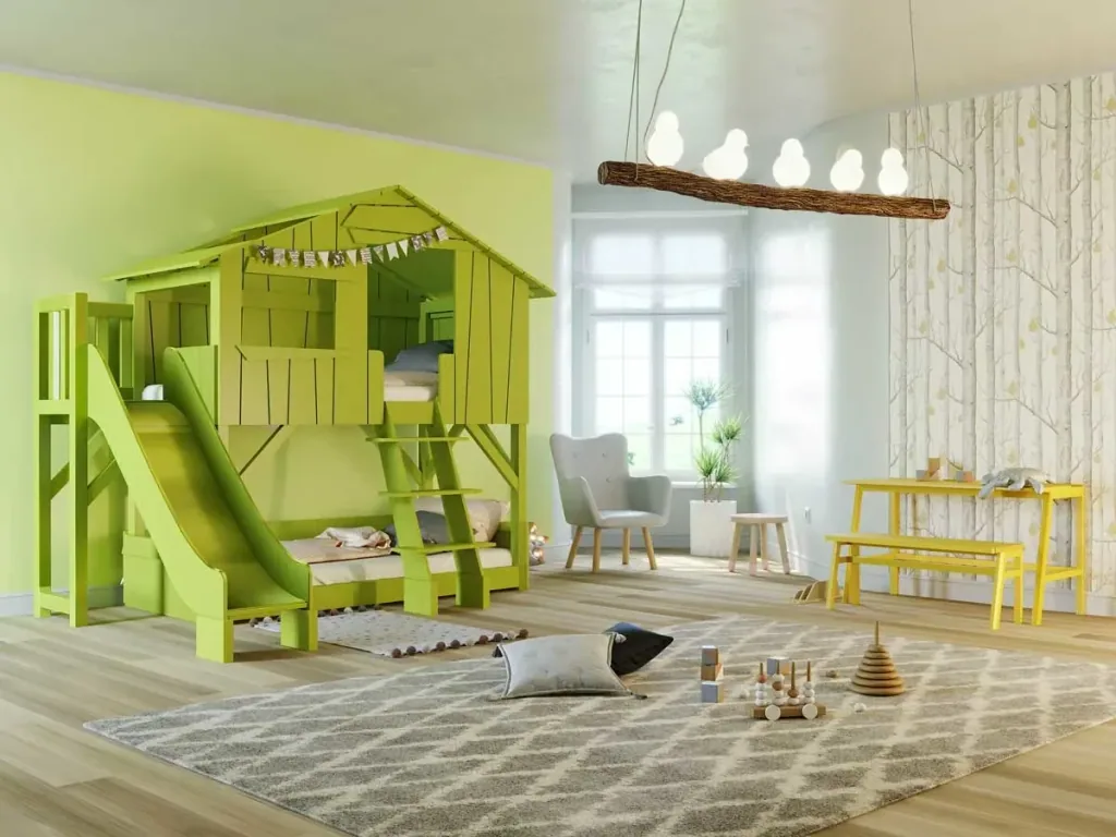 Mathy by Bols Stapelbed Boomhut met glijbaan