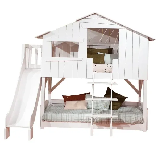 Mathy by Bols Stapelbed Boomhut met glijbaan