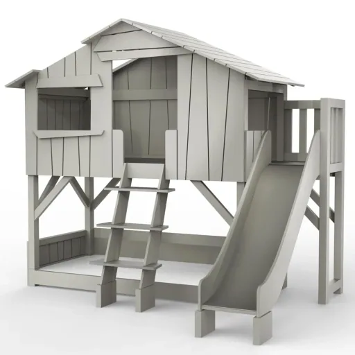 Mathy by Bols Stapelbed Boomhut met glijbaan
