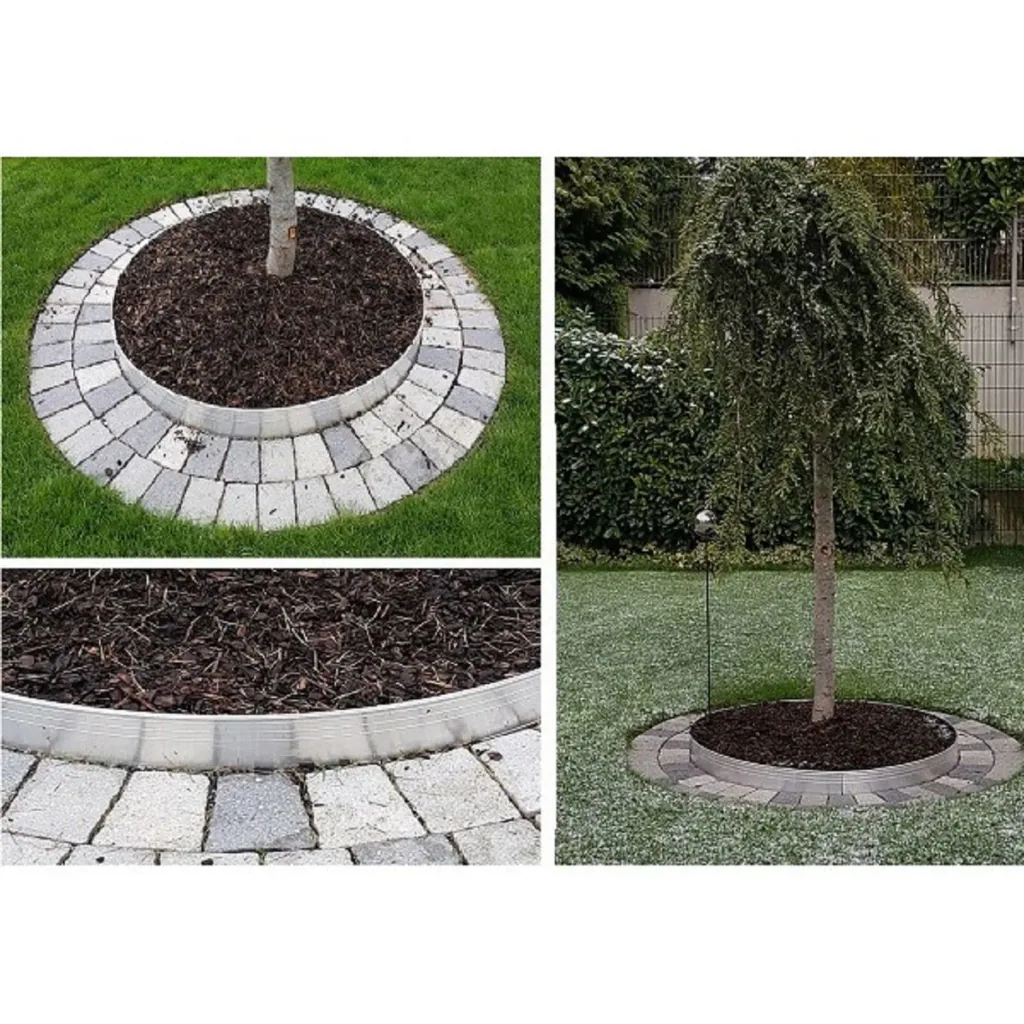 Ultra sterke aluminium Borderrand 24cm x 100cm | Gazonrand | Kantopsluiting