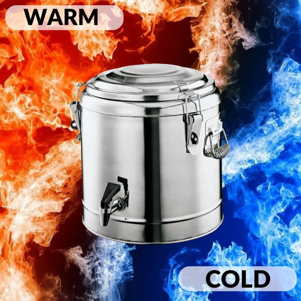 Thermische container, thermoscontainer, geïsoleerde drankdispenser - met kraan, voor transport, 20L