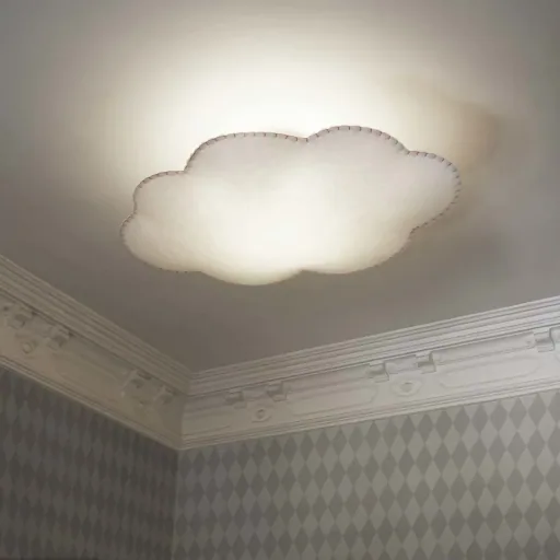 Buokids plafondlamp Nube klein, Kleur van de naad: geel
