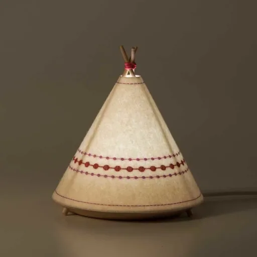 Buokids tafellamp & nachtlampje tipi rood