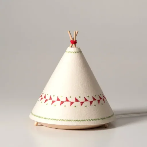 Buokids tafellamp & nachtlampje tipi rood