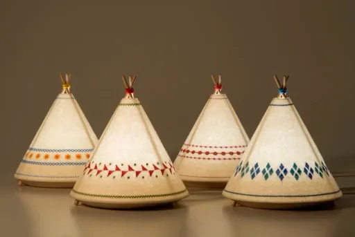 Buokids tafellamp & nachtlampje tipi rood