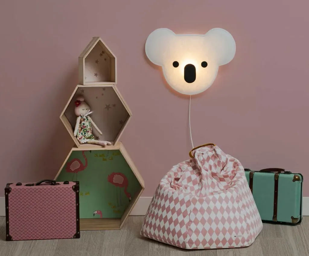 Buokids Soft wandlamp Koala Bear violet