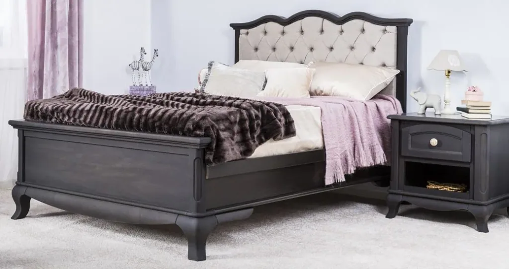 Romina Cleopatra kinderbed hoofdbord gestoffeerd 140 cm