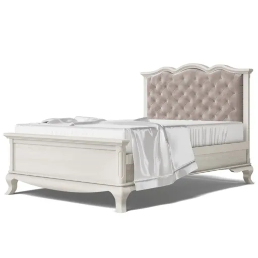 Romina Cleopatra kinderbed hoofdbord gestoffeerd 140 cm