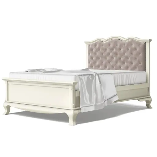 Romina Cleopatra kinderbed hoofdbord gestoffeerd 140 cm
